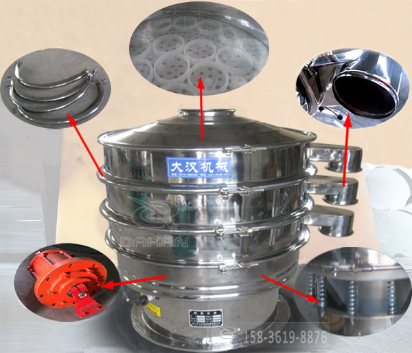 花生粉振动筛结构